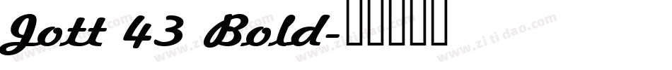 Jott 43 Bold字体转换